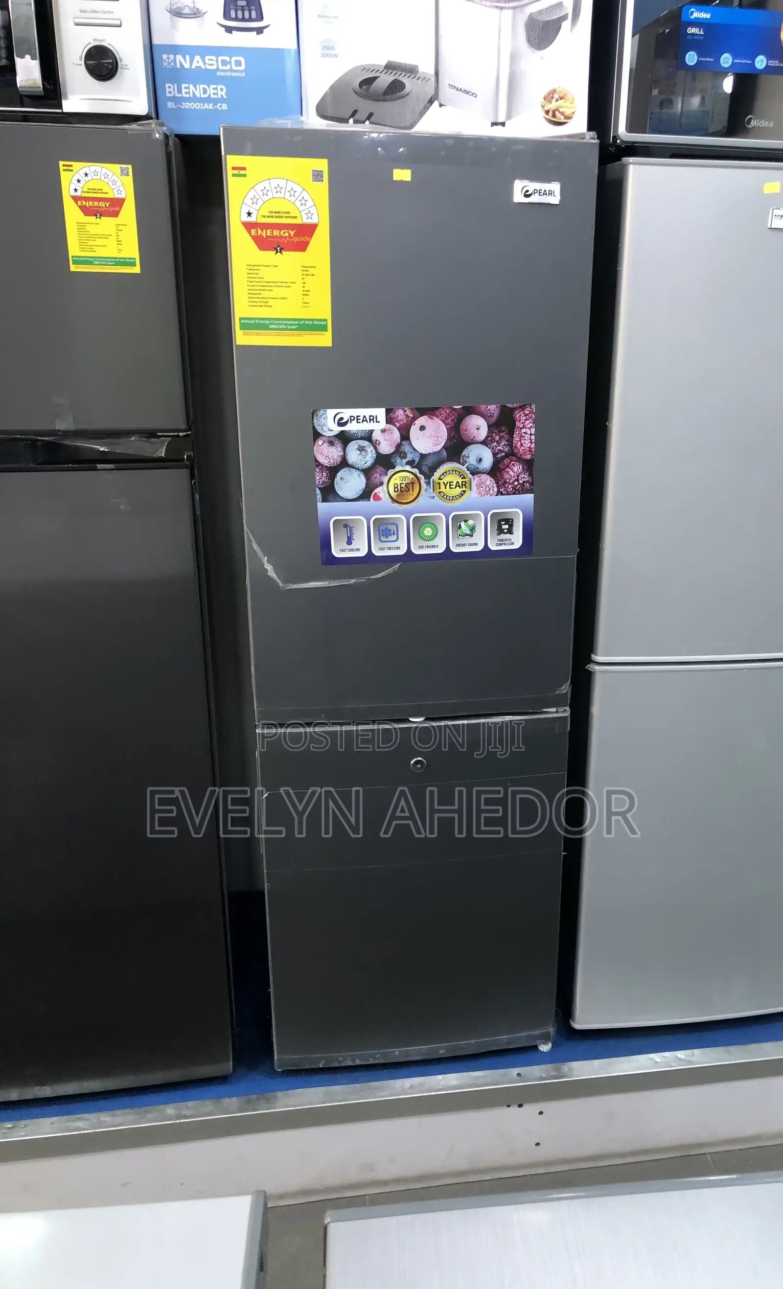 Pearl Bottom Freezer 157liters Available