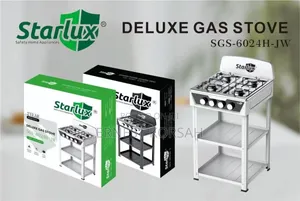 4 Gas Stove With A Stand And Shelves For Storage