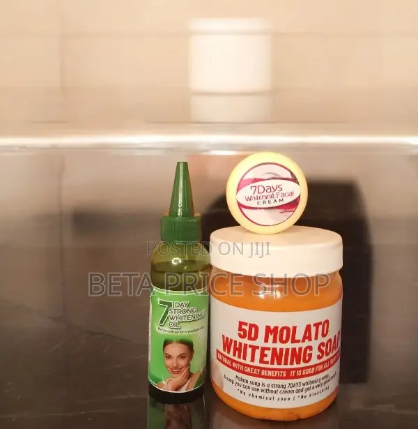 Molato Soap, 7 Days Whitening Oil and Face Cream