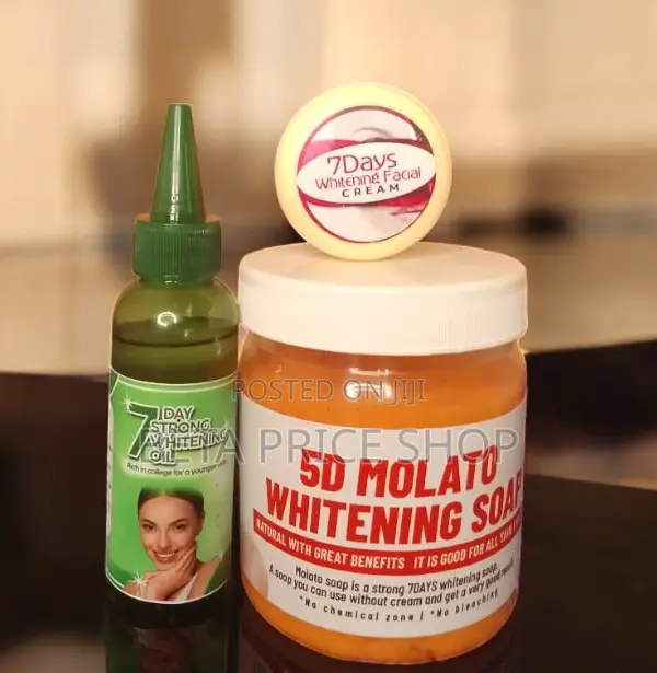 Molato Soap, 7 Days Whitening Oil and Face Cream