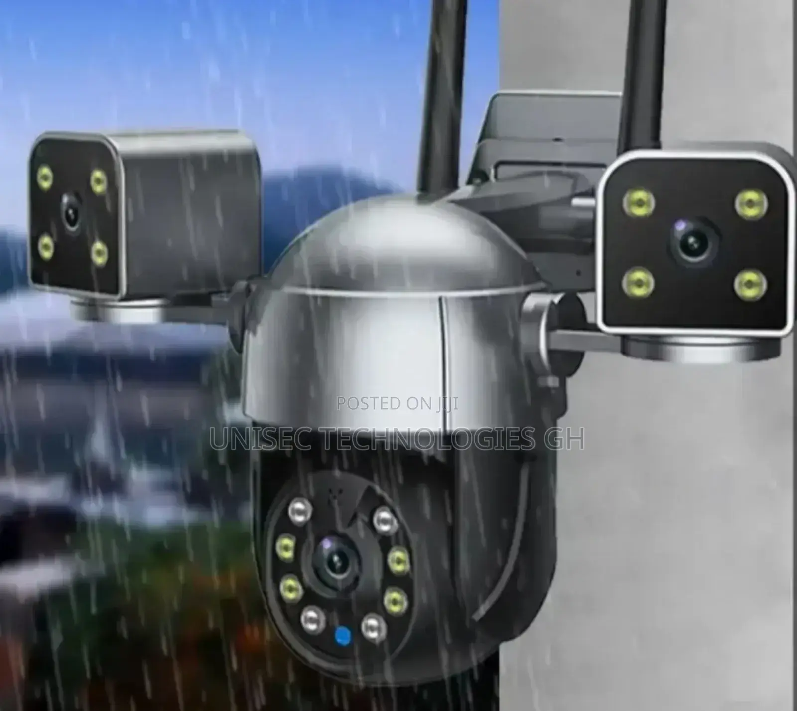 Waterproof Three Lens PTZ Wifi Camera