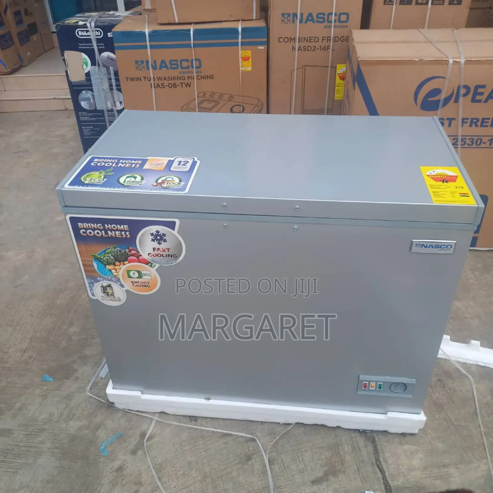 Powerful Compressor Nasco 250 Littres Chest Freezer