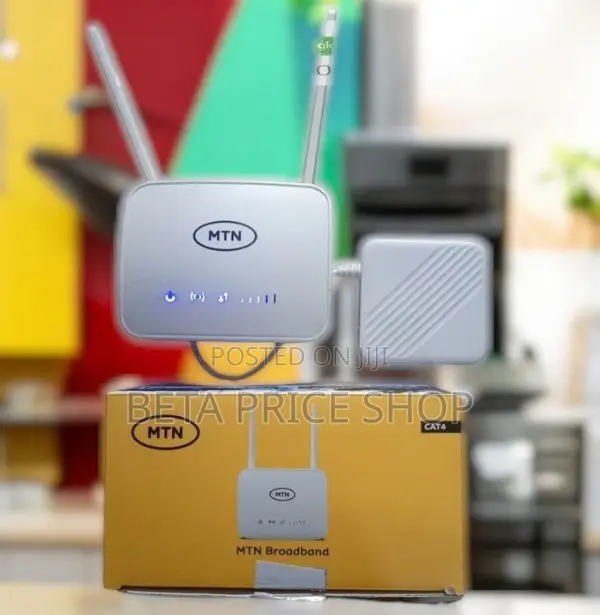MTN Universal Broadband 4G Router + Backup Battery - White