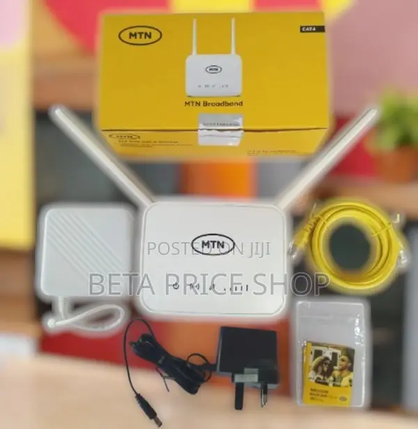 MTN Universal Broadband 4G Router + Backup Battery - White