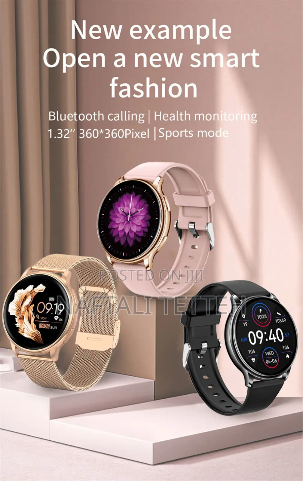 Mevaden Y22 Ladies Bluetooth Smartwatch