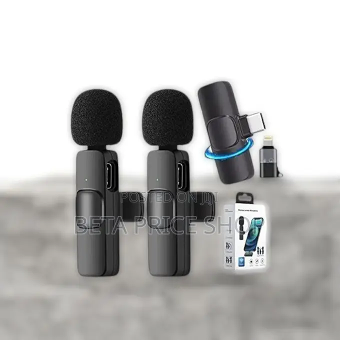 2 in 1 Wireless Microphone for Android and iPhone
