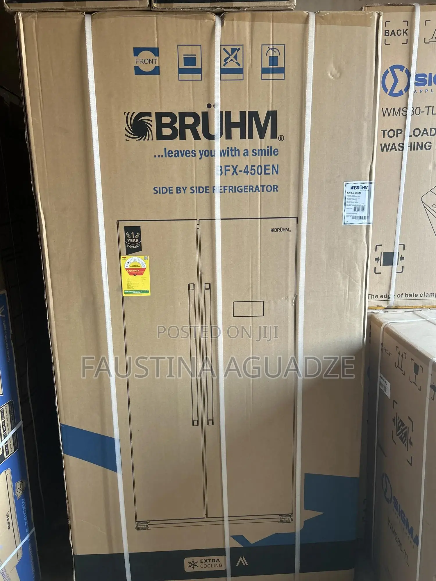 Bruhm SBS 436 Litres Fridge