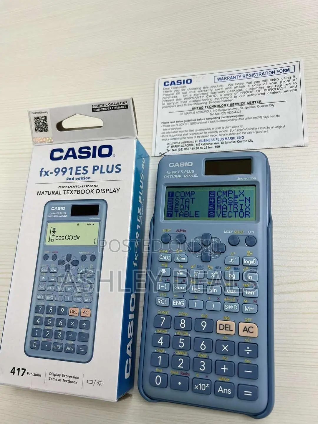 Blue-plus Student Electronic Calculator