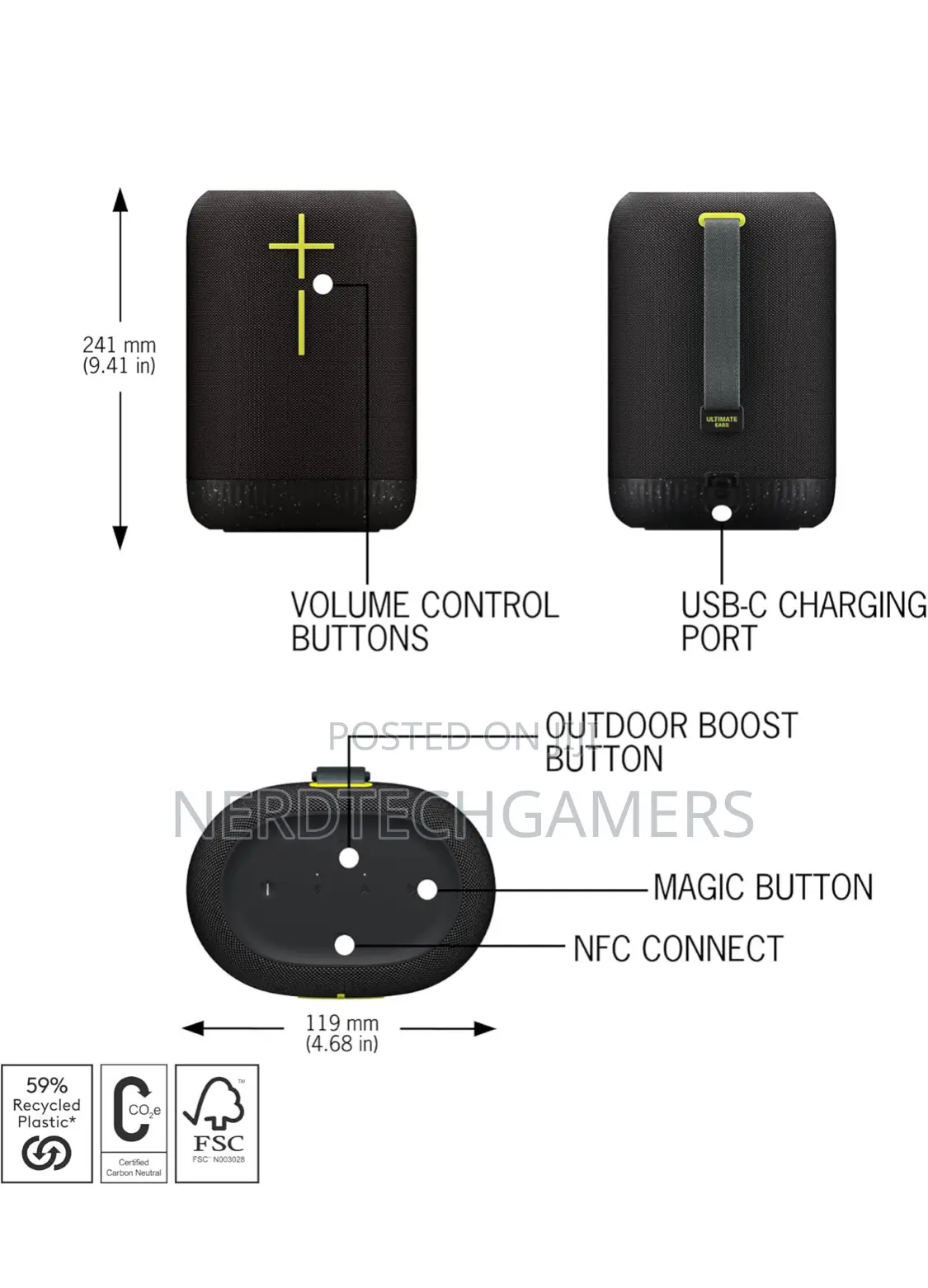 Ultimate Ears EPICBOOM, Portable Wireless Bluetooth Speaker,