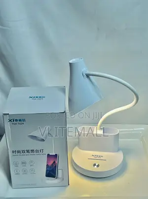 LED Desk Lamp With Stylish Double Pen Holder Table Lamp