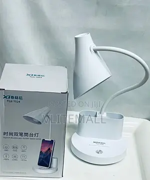 LED Desk Lamp With Stylish Double Pen Holder Table Lamp