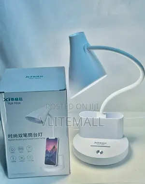 LED Desk Lamp With Stylish Double Pen Holder Table Lamp