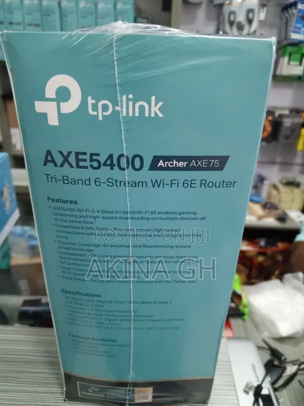 Tp-Link Archer Axe75 Axe5400 Tri-Band Gigabit Wifi 6e Router 3