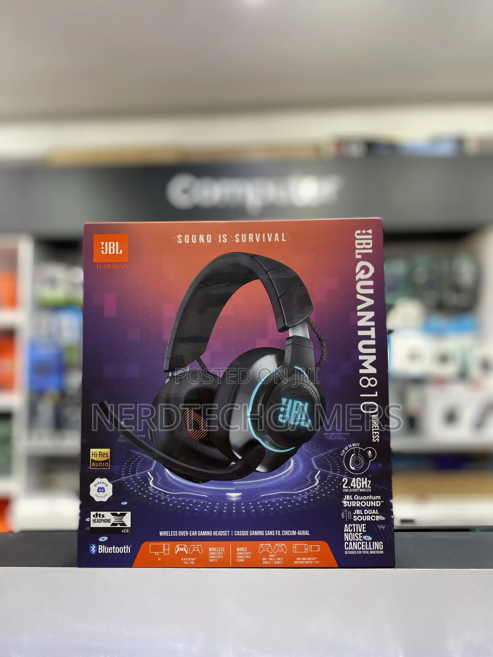 JBL Quantum 810 Wireless Noise-Canceling Over-Ear Headset