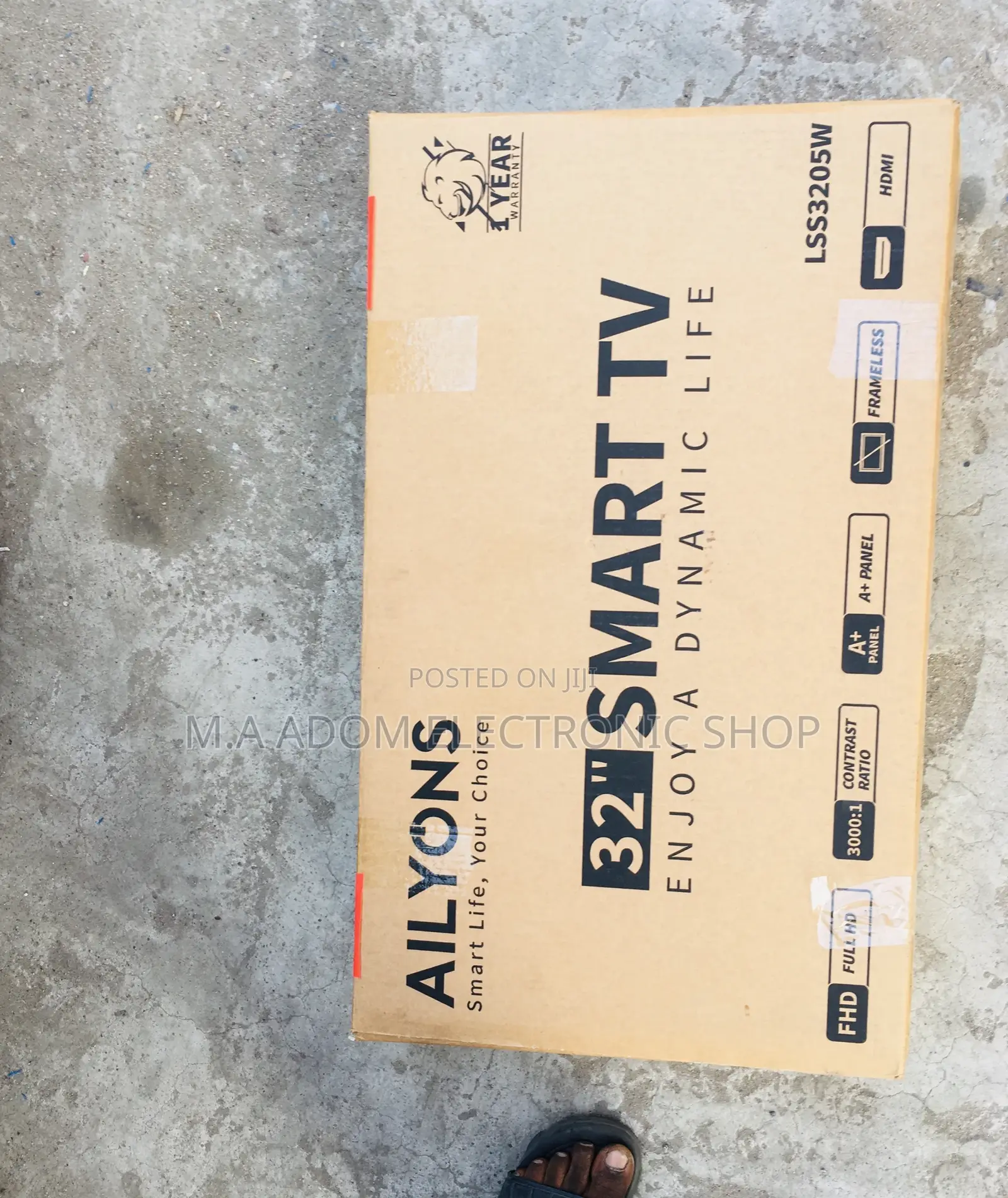 Fresh in Box Ailyons 32 Inch Full HD Smart Television.