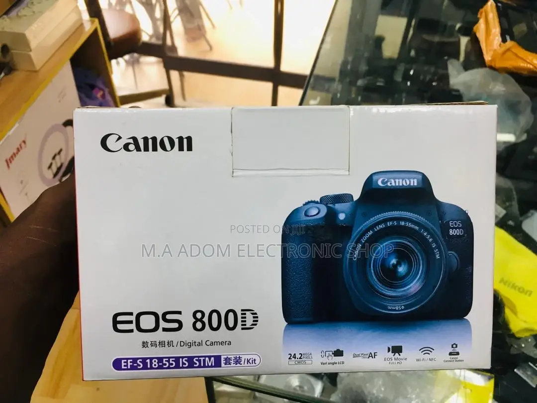 Canon Eos 800D Camera With Lens 18-55mm