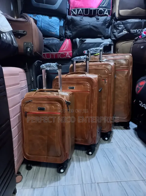 Pieces Leather Suitcase