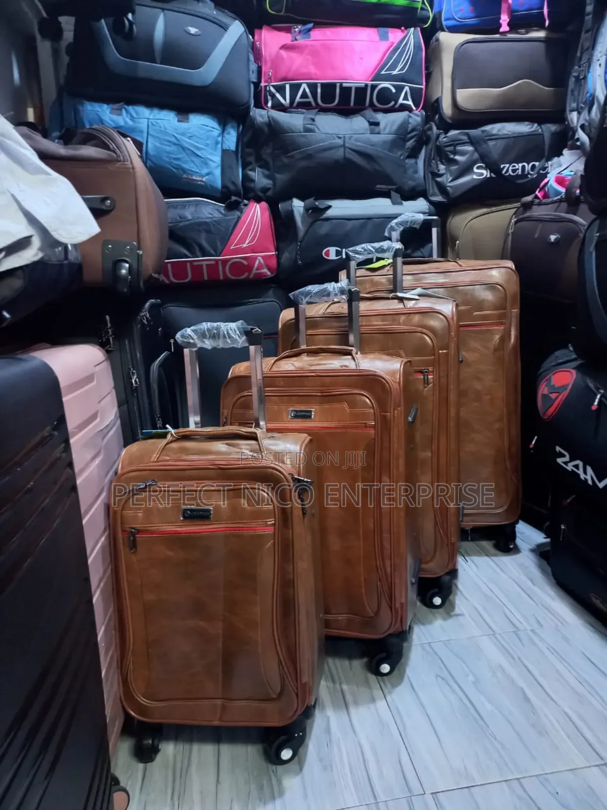 4 Pieces Leather Suitcase