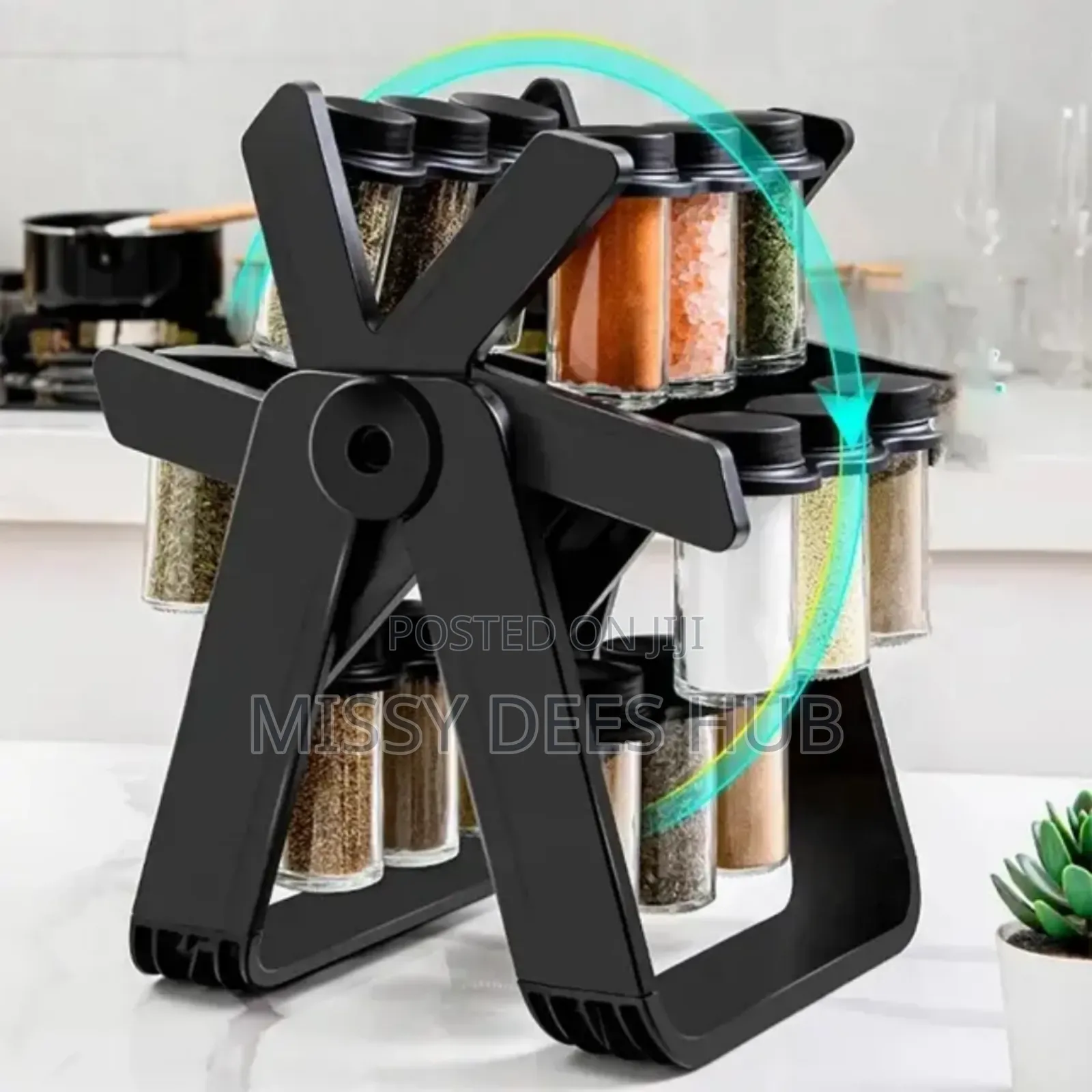 18 Jars Rotating Spice Rack