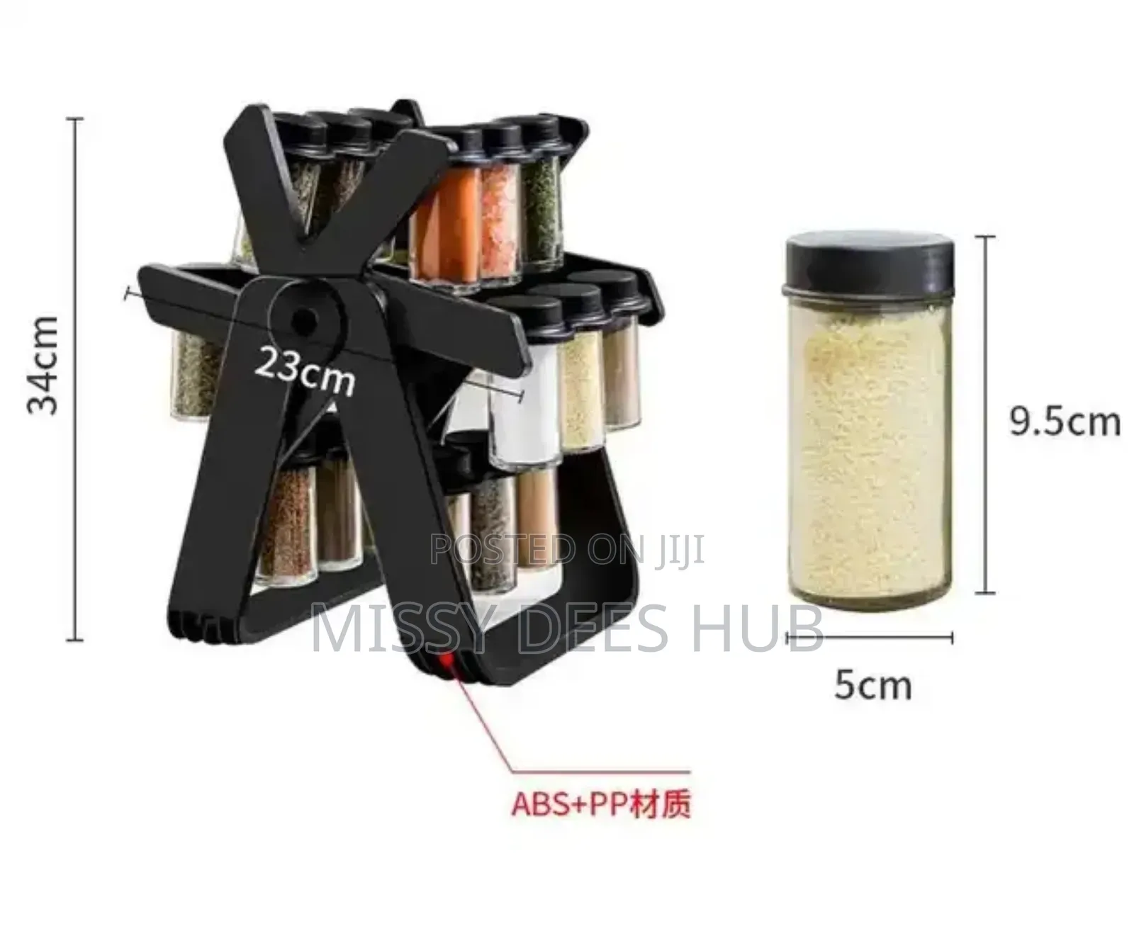 18 Jars Rotating Spice Rack