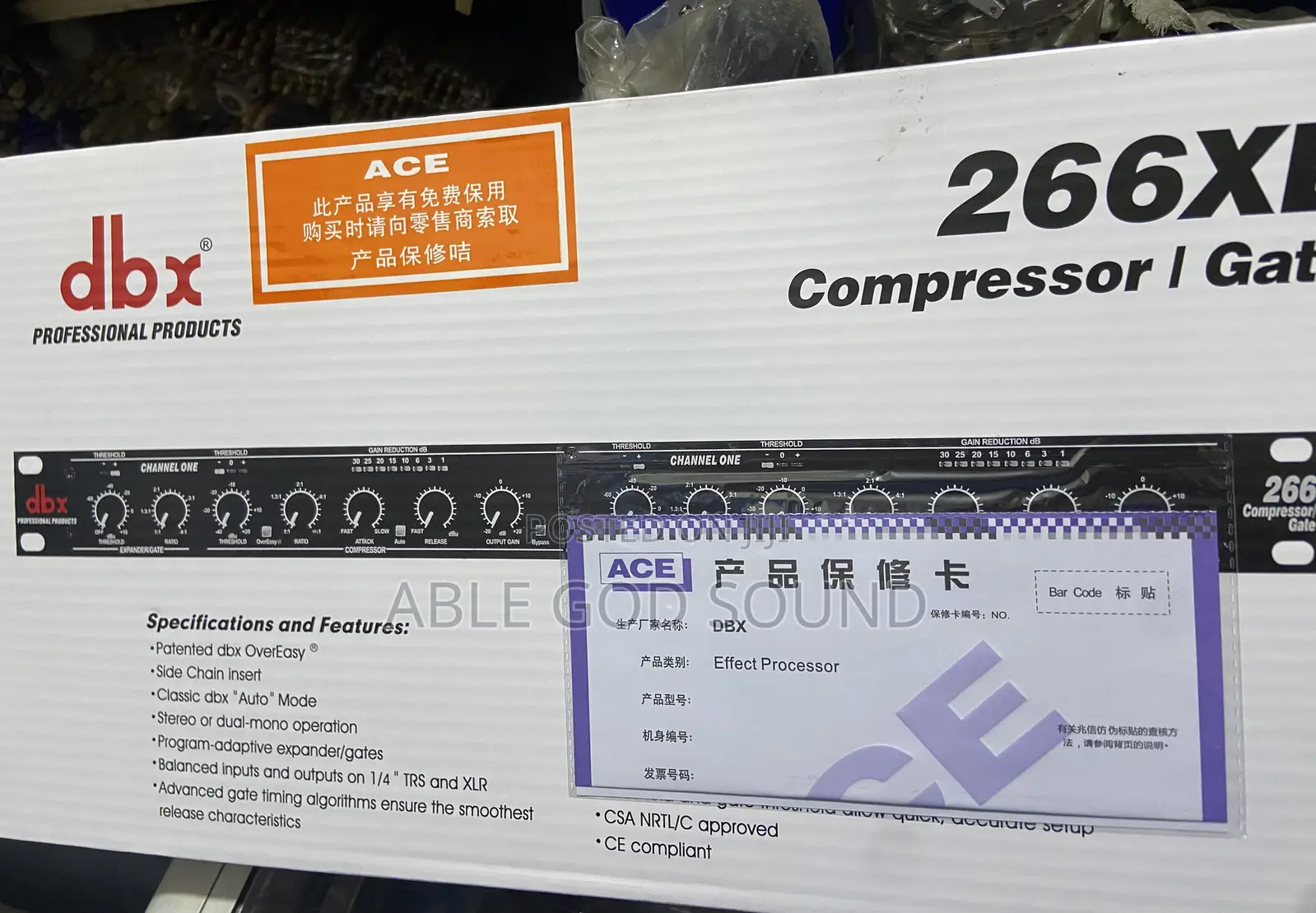 266xl DBX Compressor / Gate