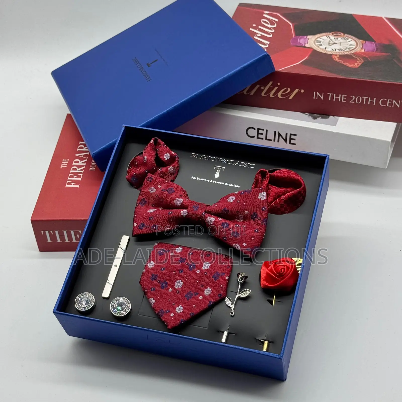 Bow Tie Cufflinks Set