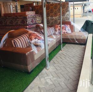 Brown L-Shape Sofa