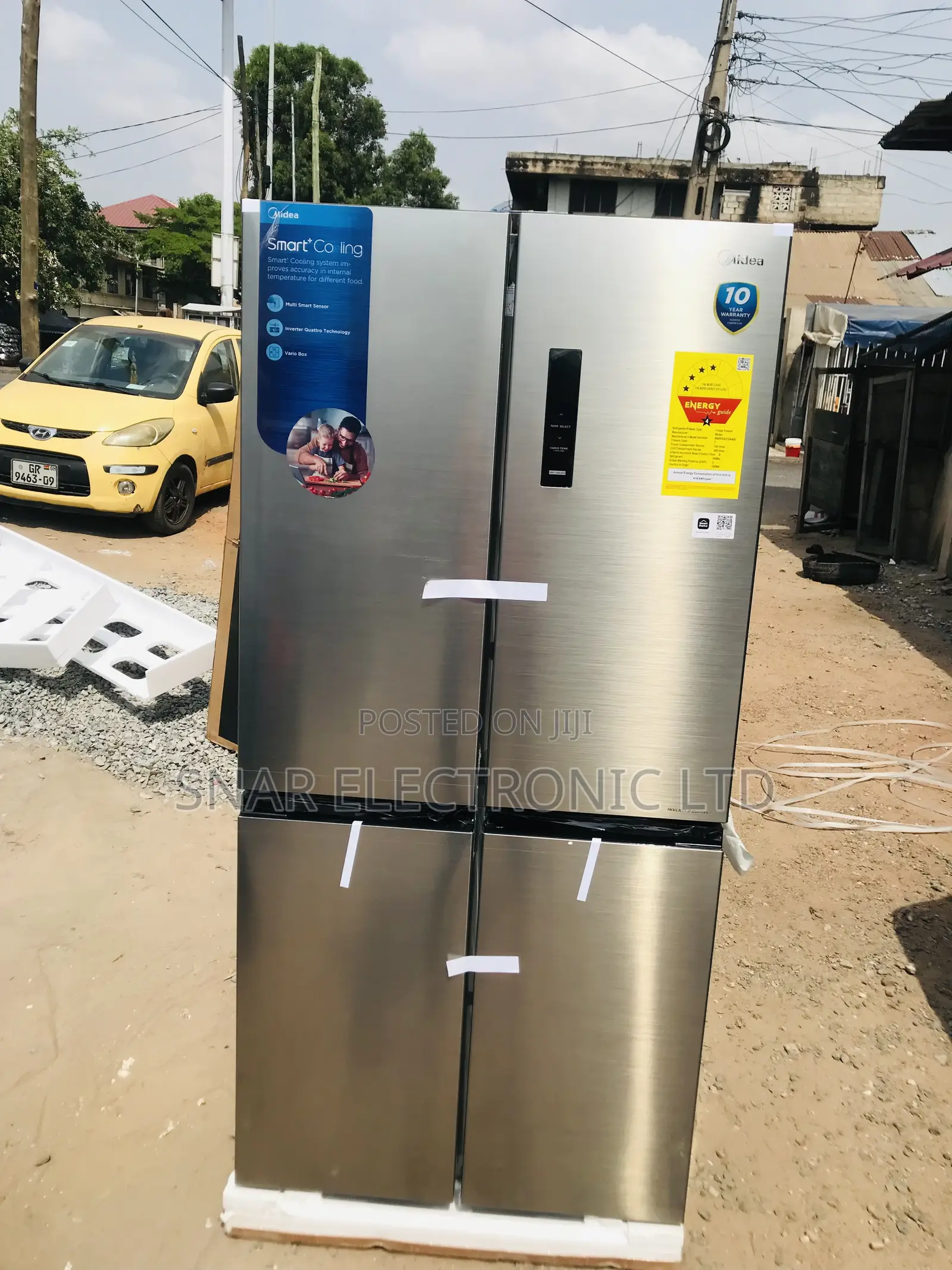 Side by Side MIDEA-474-LTR- 4-Doors-French-Door