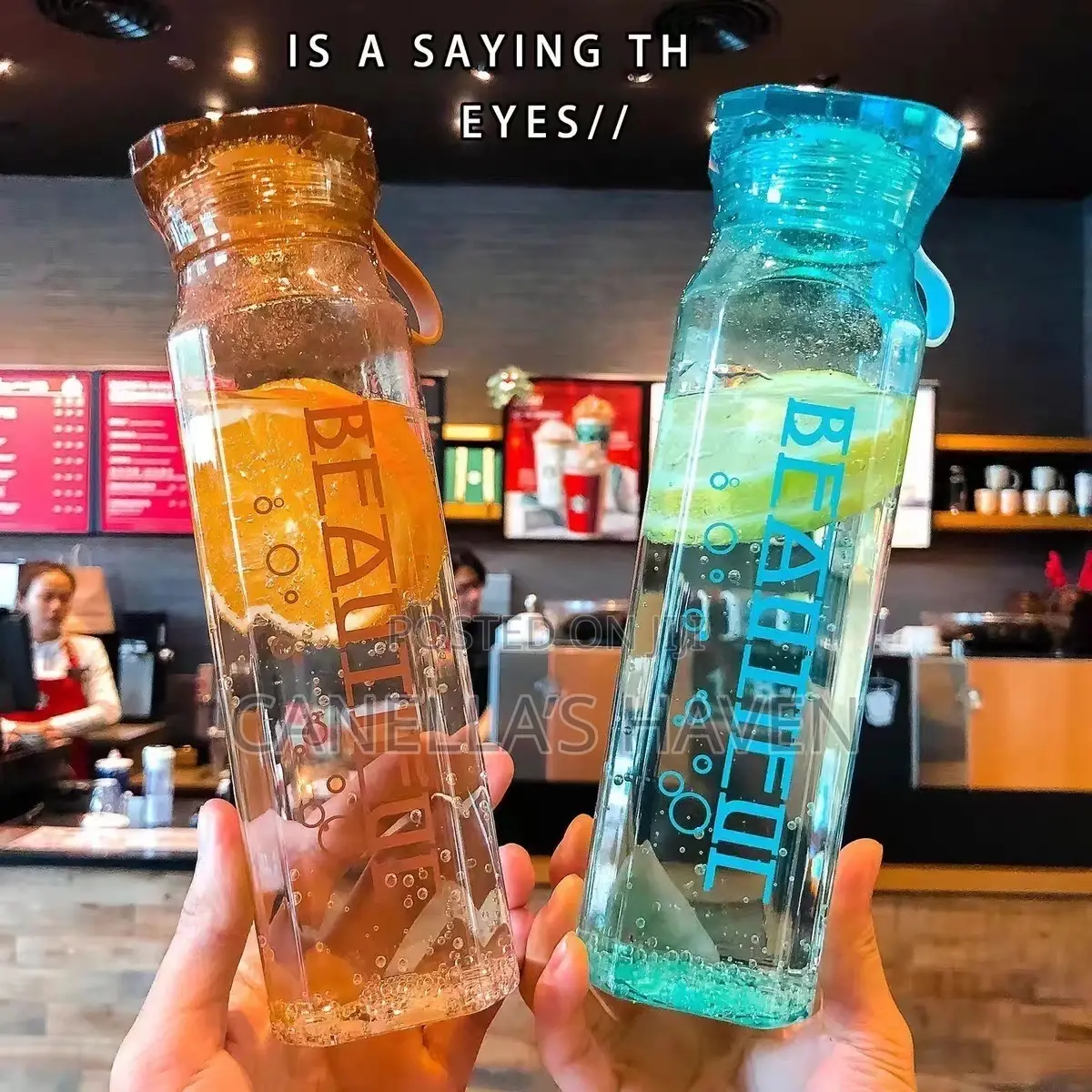 Beautiful Glass Water Bottle