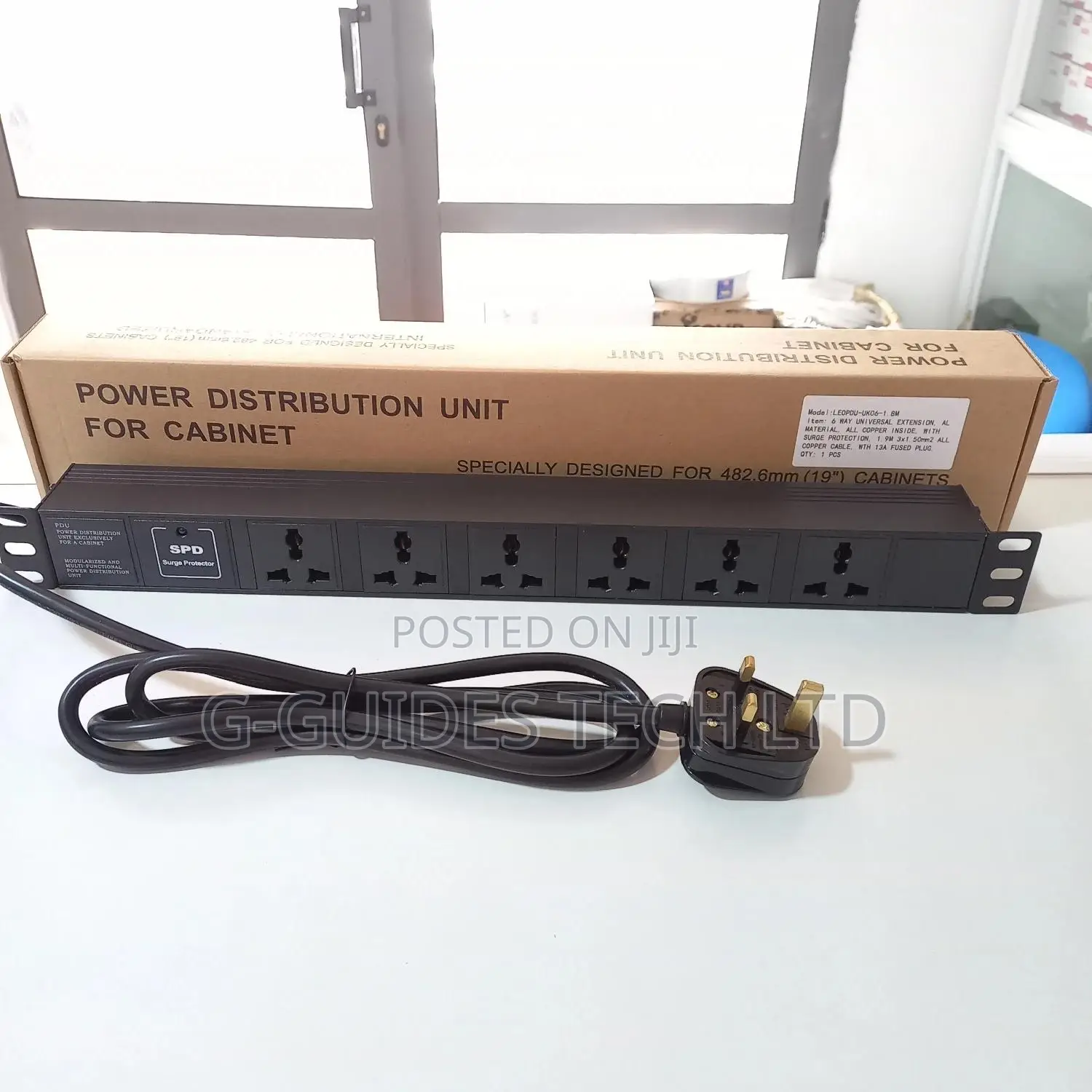 6way Pdu Extension Board With Surge Protector