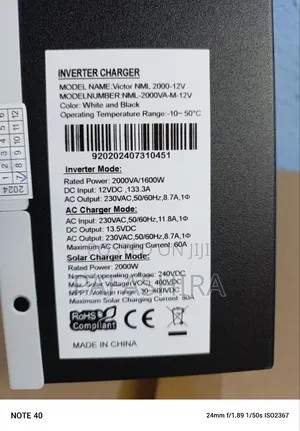 2000va 12v 80a MPPT Hybrid Solar Inverter