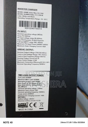 10200va 10.2kw 48v 160a MPPT Hybrid Inverter