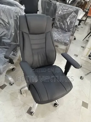 Comfortable Leather Office Chair With Armrest