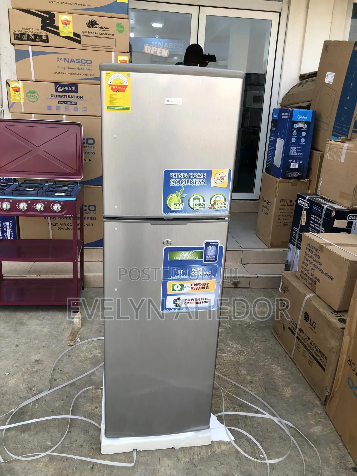 Quality and Affordable Nasco Top Freezer Double Door 165lite