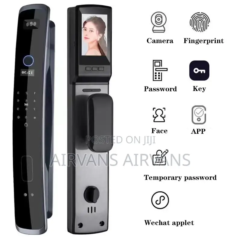 Smart Lock(Fingerprint,Key,Card,Pword,Face Recognition,App)