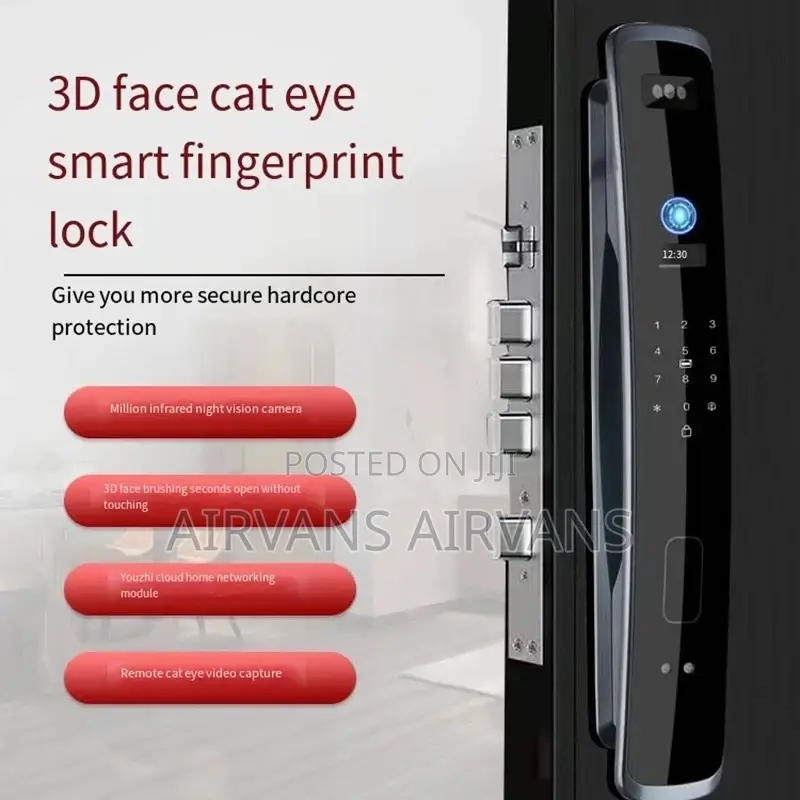 Smart Lock(Fingerprint,Key,Card,Pword,Face Recognition,App)