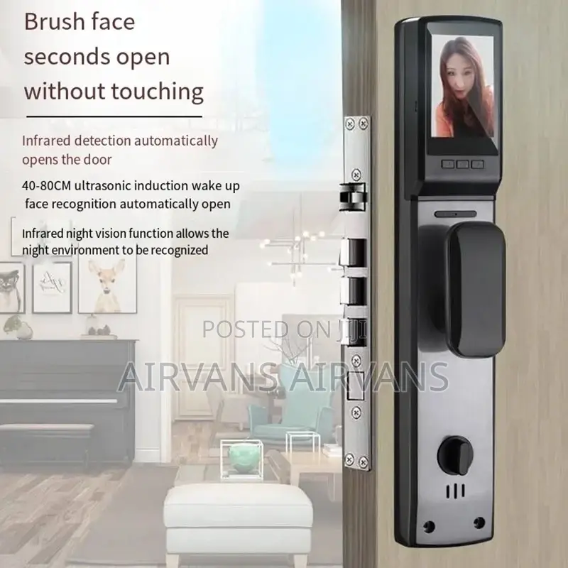 Smart Lock(Fingerprint,Key,Card,Pword,Face Recognition,App)