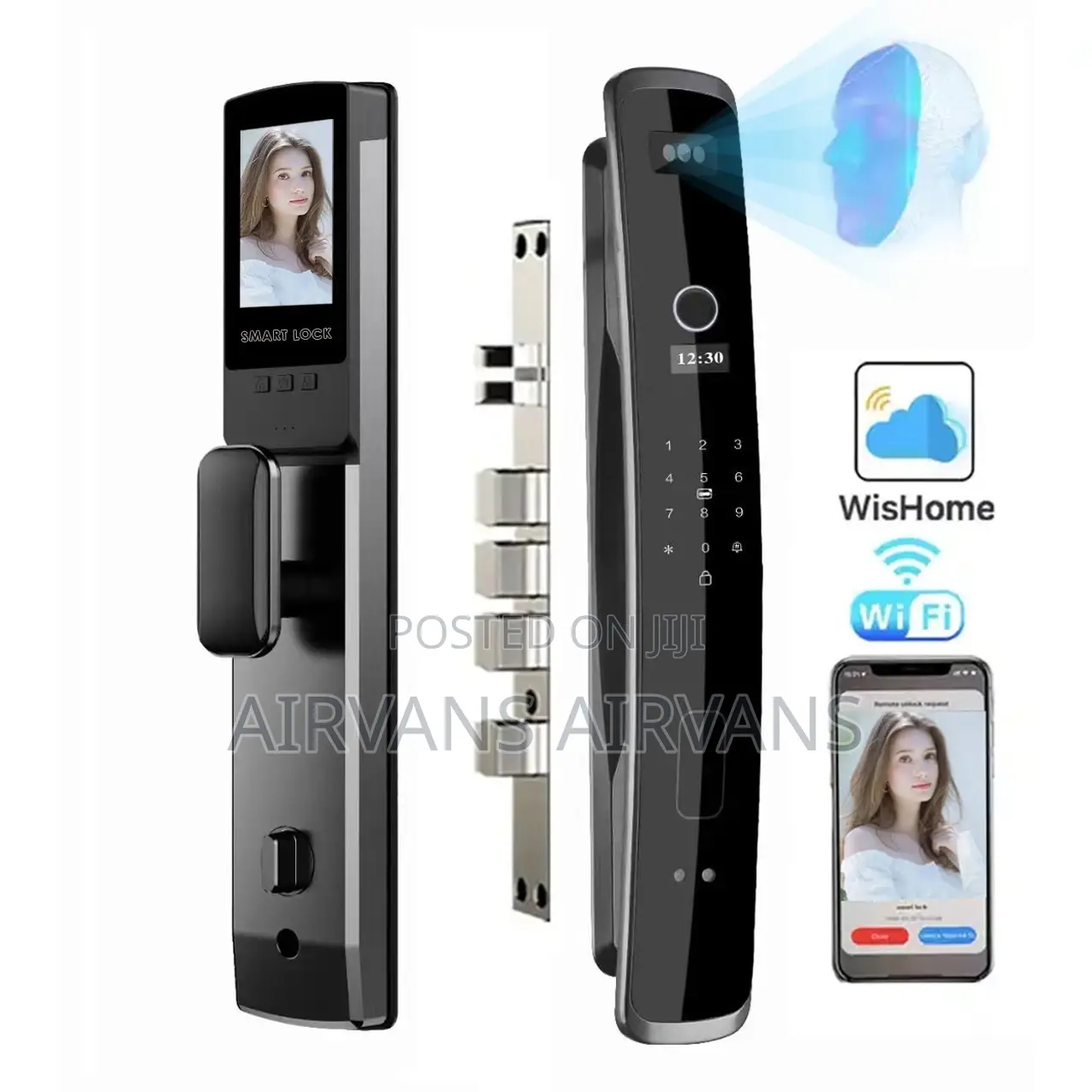 Smart Lock(Fingerprint,Key,Card,Pword,Face Recognition,App)