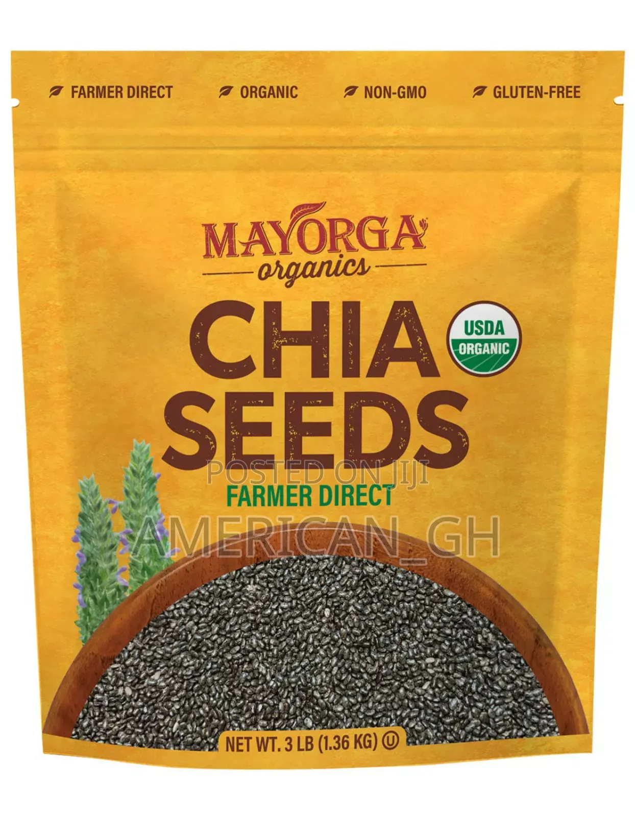 Mayorga Organic Raw Chia Seeds, 1.36kg
