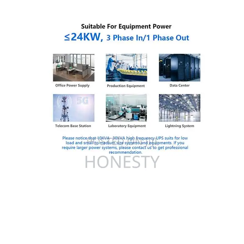 Cwups 30kva/24kw Three Phase Online Ups Backup Power Supply