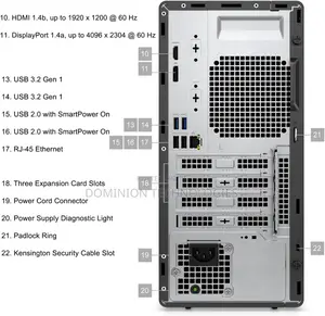 New Desktop Computer Dell OptiPlex 7010 4GB Intel Core I3 SSD 512GB