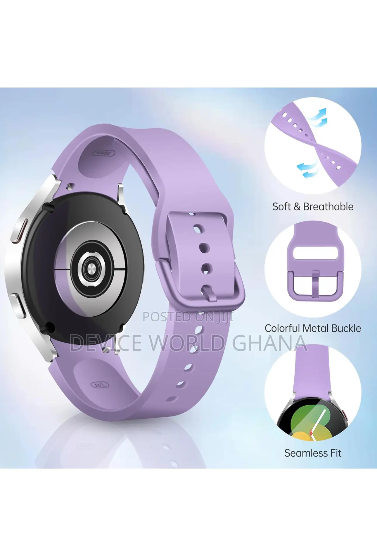 Tinotec Silicone Strap for Samsung Galaxy Watches