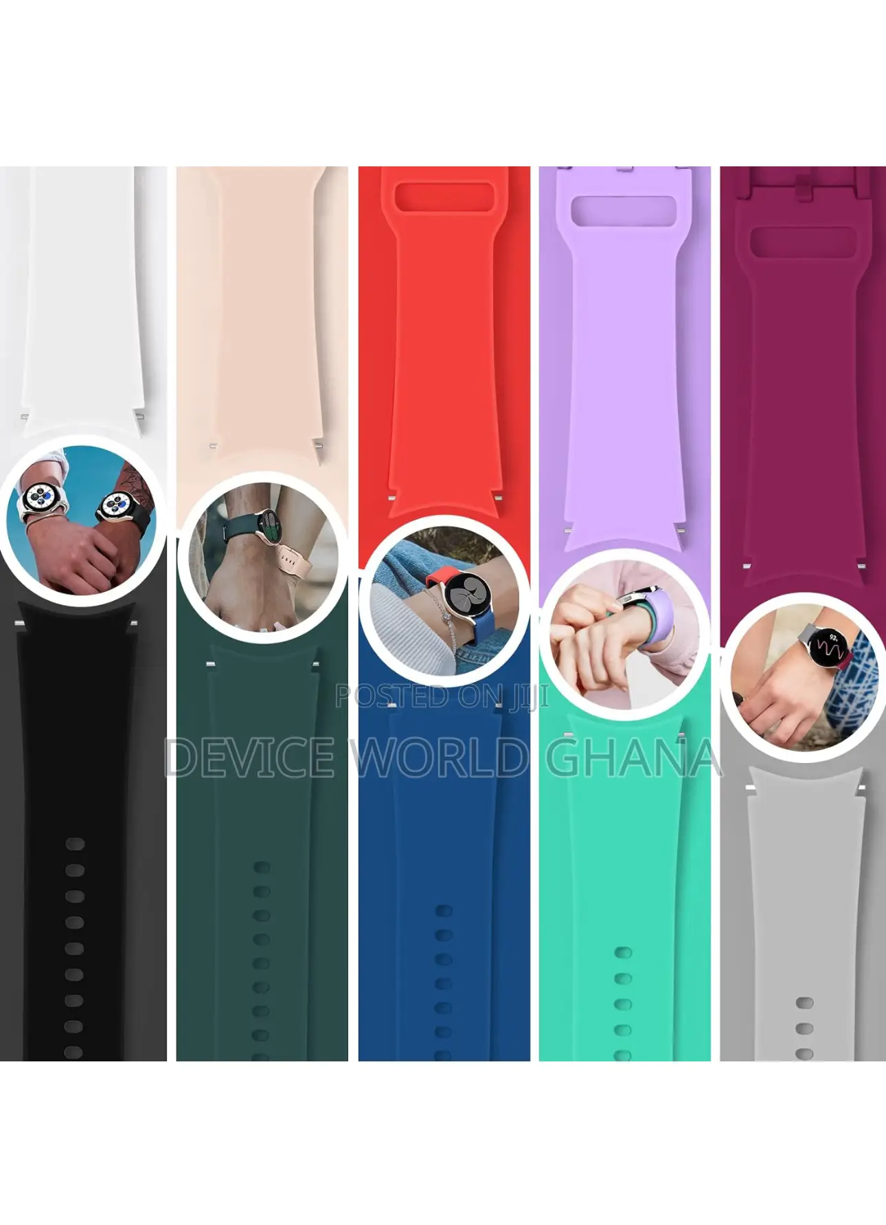 Tinotec Silicone Strap for Samsung Galaxy Watches