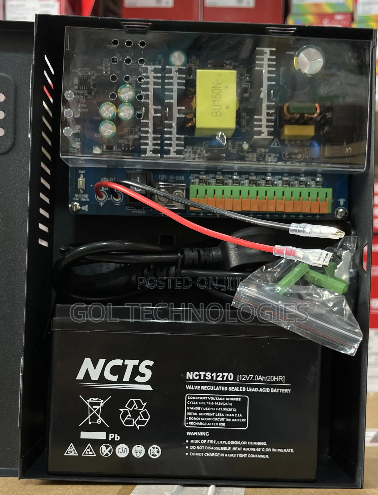 12v10ah Power Supply With Backup Battery 9ch AK Original
