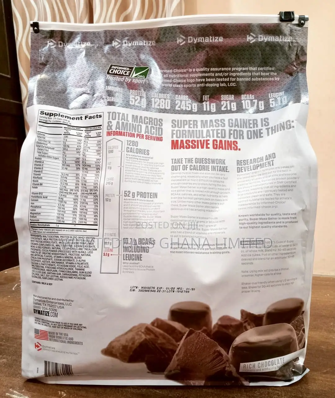 Super Mass Gainer Developed for Massive WEIGHT Gains 12LBS