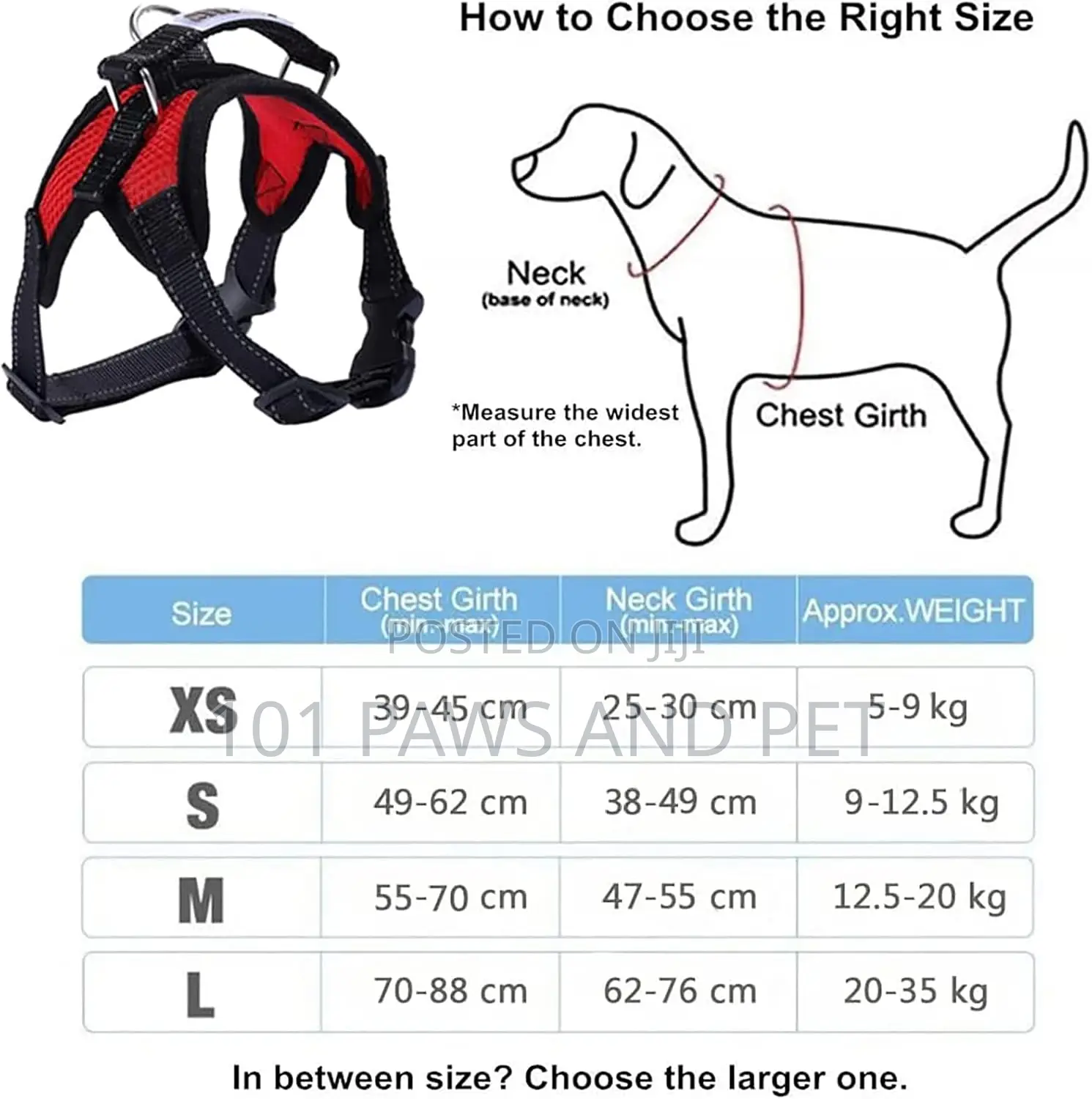 Dog Harness Medium