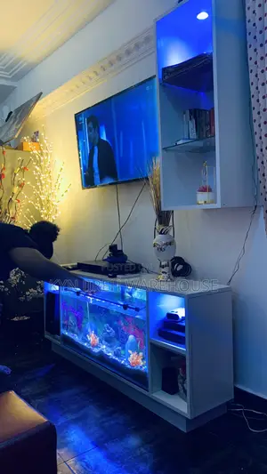 Debbie’S Tv Stand Aquarium With 10 Live Fishes