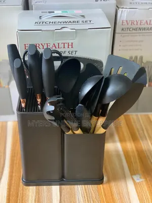 High Quality 19pcs Silicon Ladle With Chopping Board
