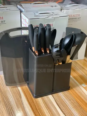 Functional 19pcs Silicon Laddle With Chopping Board