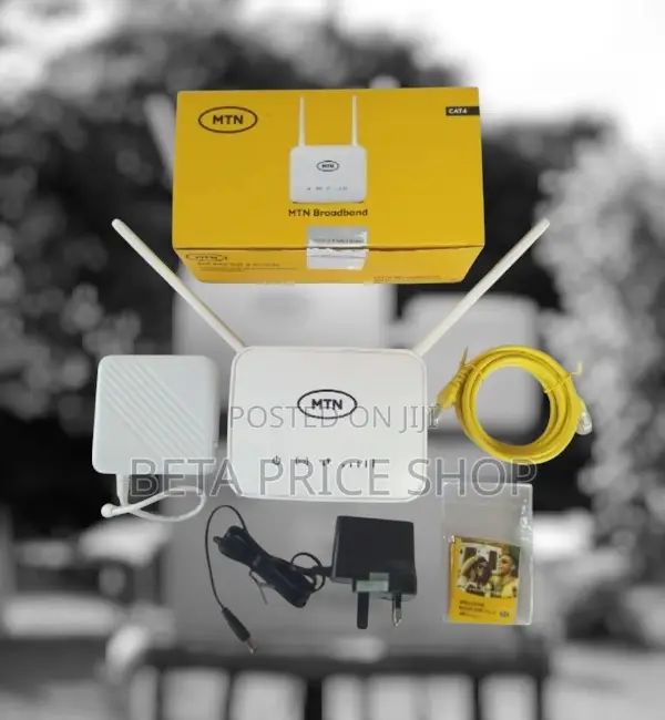 MTN Universal Broadband 4G Router + Backup Battery - White